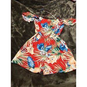 Hawaiian style romper from “The Boutique”